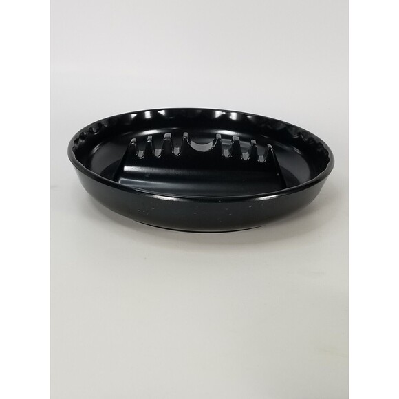 VINTAGE Ashtray Round Melamine Black Ges-Line 341 Cigar Cigarette Classic - Picture 5 of 5